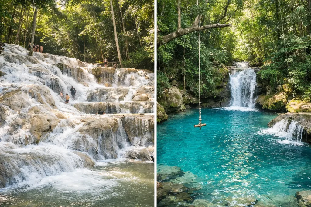 Dunns River Falls versus Blue Hole